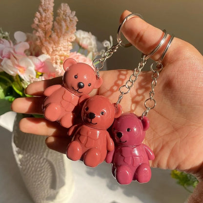 Glossy Bear Lip Gloss Keychains