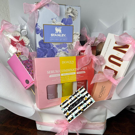 Luxury Gift Bouquet with Beauty & Skincare Essentials – Customizable